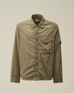 Overshirt<C.P. Company Chrome-R Lens Overshirt Walnut – Beige