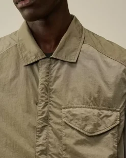 Overshirt<C.P. Company Chrome-R Lens Overshirt Walnut – Beige