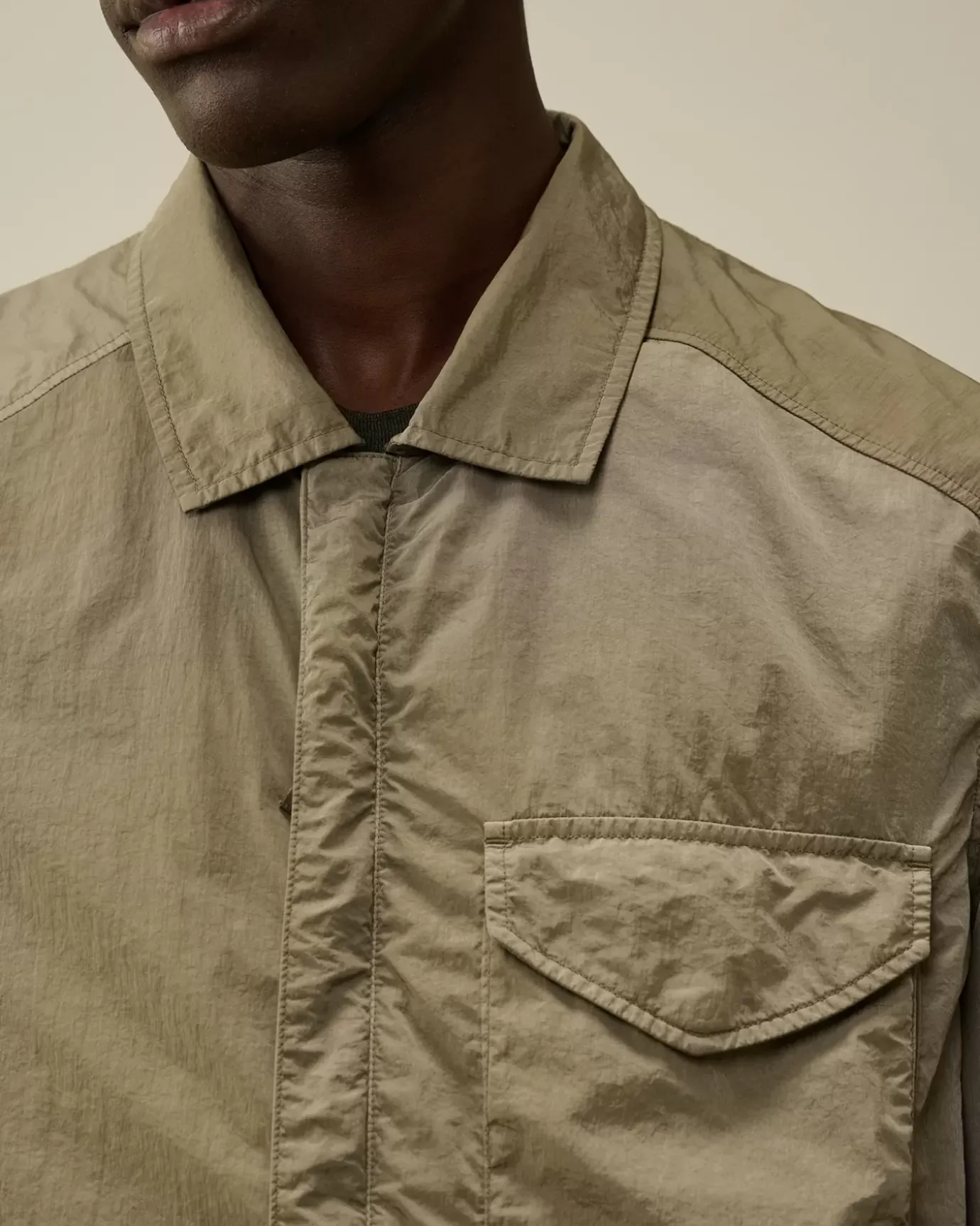 Overshirt<C.P. Company Chrome-R Lens Overshirt Walnut – Beige