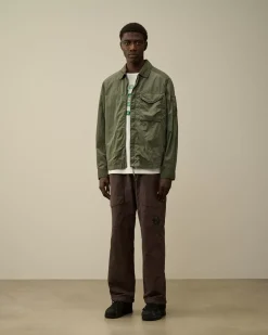Overshirt<C.P. Company Chrome-R Lens Overshirt Grape Leaf – Green
