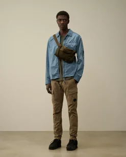 Overshirt<C.P. Company Chrome-R Lens Overshirt Flint Stone – Blue