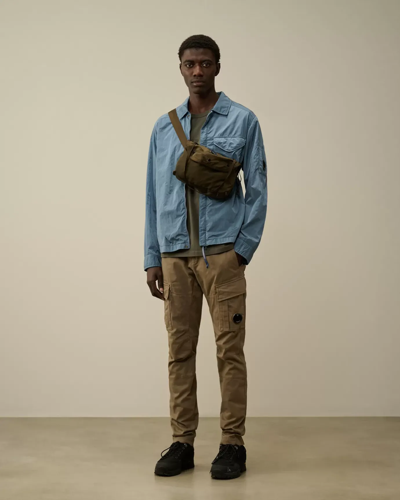 Overshirt<C.P. Company Chrome-R Lens Overshirt Flint Stone – Blue