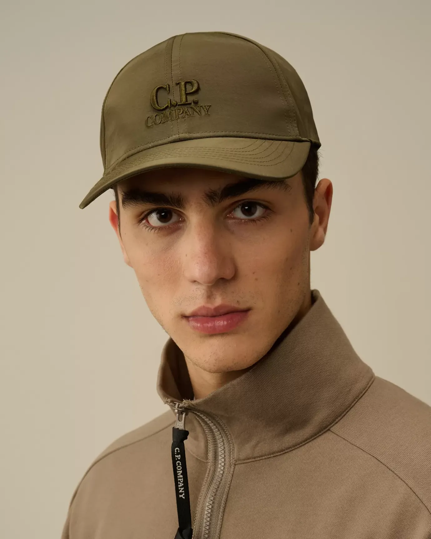 Hats<C.P. Company Chrome-R Logo Cap Ivy Green