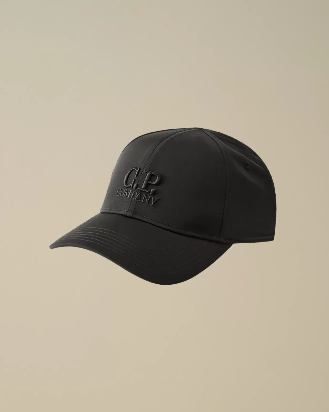 Hats<C.P. Company Chrome-R Logo Cap Black
