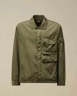 Overshirt<C.P. Company Chrome-R Utility Overshirt Grape Leaf – Green