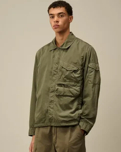 Overshirt<C.P. Company Chrome-R Utility Overshirt Grape Leaf – Green