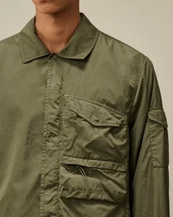 Overshirt<C.P. Company Chrome-R Utility Overshirt Grape Leaf – Green