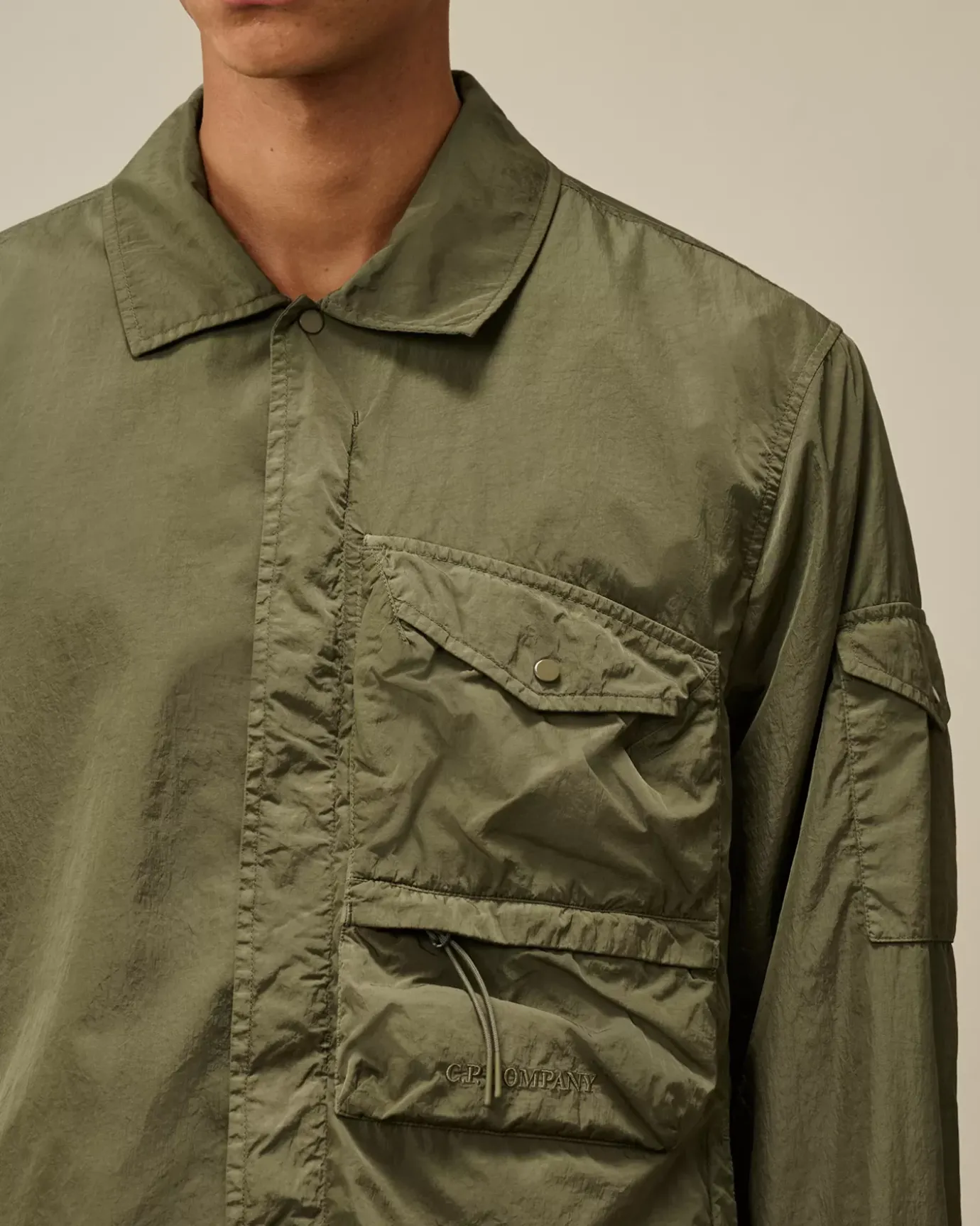 Overshirt<C.P. Company Chrome-R Utility Overshirt Grape Leaf – Green