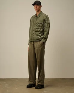Overshirt<C.P. Company Chrome-R Utility Overshirt Grape Leaf – Green