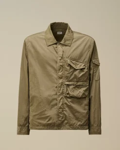 Overshirt<C.P. Company Chrome-R Utility Overshirt Walnut – Beige