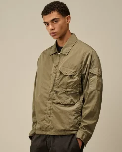 Overshirt<C.P. Company Chrome-R Utility Overshirt Walnut – Beige