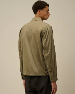 Overshirt<C.P. Company Chrome-R Utility Overshirt Walnut – Beige