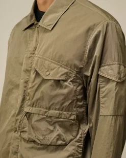 Overshirt<C.P. Company Chrome-R Utility Overshirt Walnut – Beige
