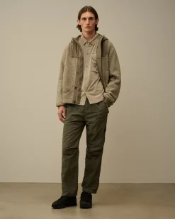 Overshirt<C.P. Company Corduroy Buttoned Overshirt Vintage Khaki – Beige
