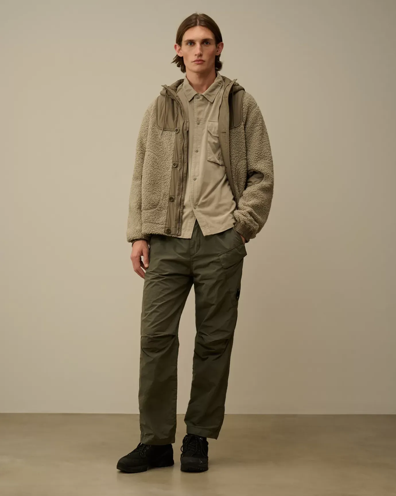Overshirt<C.P. Company Corduroy Buttoned Overshirt Vintage Khaki – Beige