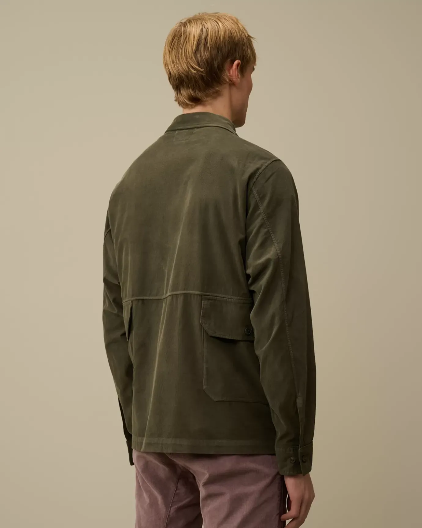 Overshirt<C.P. Company Corduroy Buttoned Overshirt Grape Leaf – Green
