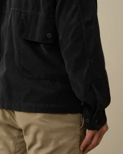 Overshirt<C.P. Company Corduroy Buttoned Overshirt Black Sand