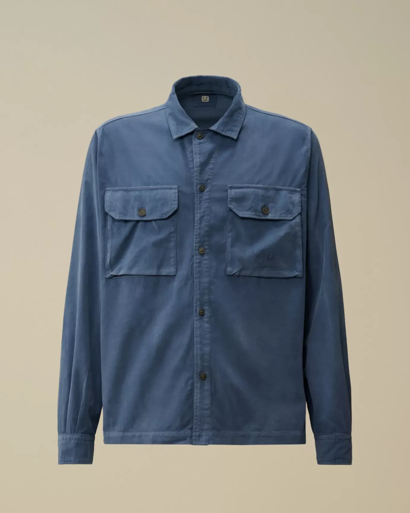 Overshirt<C.P. Company Corduroy Buttoned Overshirt Flint Stone – Blue