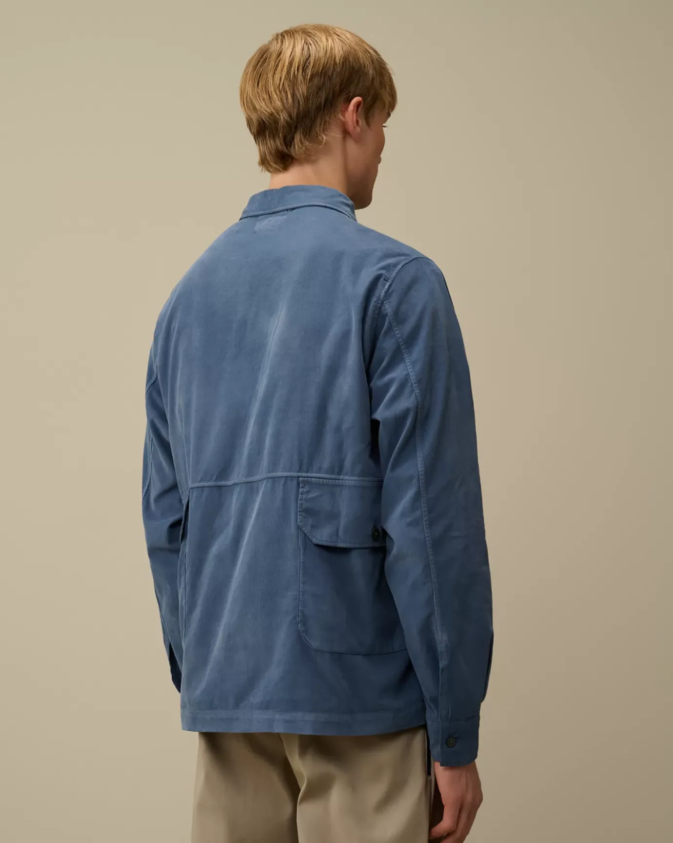 Overshirt<C.P. Company Corduroy Buttoned Overshirt Flint Stone – Blue