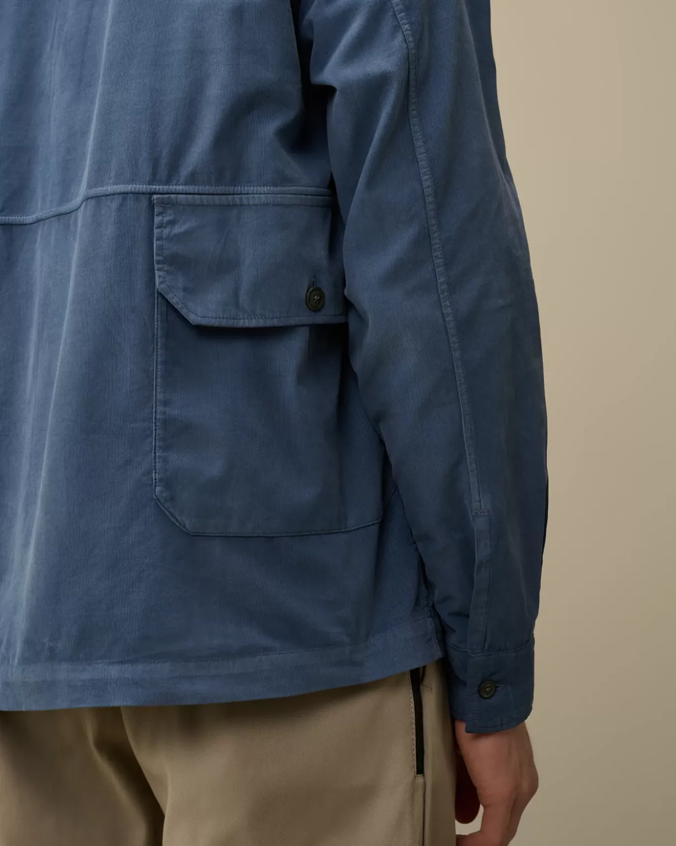 Overshirt<C.P. Company Corduroy Buttoned Overshirt Flint Stone – Blue