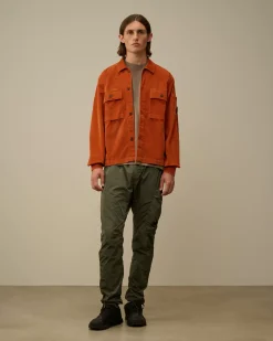 Overshirt<C.P. Company Corduroy Buttoned Utility Overshirt Bombay Brown