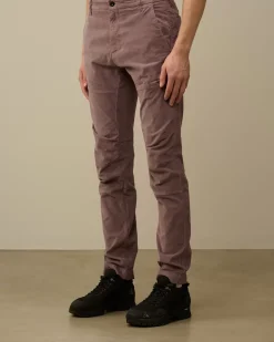 Trousers<C.P. Company Corduroy Ergonomic Pants Purple Dove