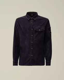 Shirt<C.P. Company Corduroy Lens Buttoned Shirt Nightshade – Purple