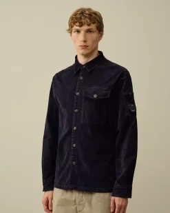 Shirt<C.P. Company Corduroy Lens Buttoned Shirt Nightshade – Purple