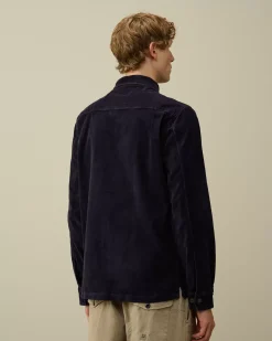 Shirt<C.P. Company Corduroy Lens Buttoned Shirt Nightshade – Purple
