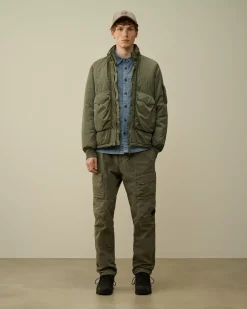 Shirt<C.P. Company Corduroy Lens Buttoned Shirt Flint Stone – Blue