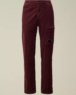 Trousers<C.P. Company Corduroy Lens Cargo Pants Potent Purple
