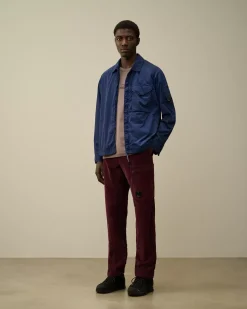 Trousers<C.P. Company Corduroy Lens Cargo Pants Potent Purple