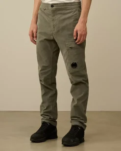 Trousers<C.P. Company Corduroy Lens Cargo Pants Grape Leaf – Green