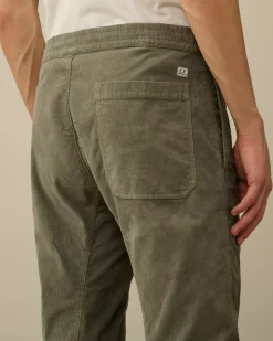 Trousers<C.P. Company Corduroy Lens Cargo Pants Grape Leaf – Green