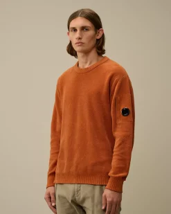 Jumpers<C.P. Company Cotton Chenille Crewneck Knit Bombay Brown