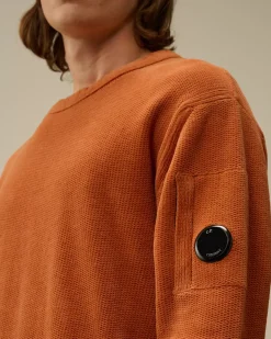 Jumpers<C.P. Company Cotton Chenille Crewneck Knit Bombay Brown