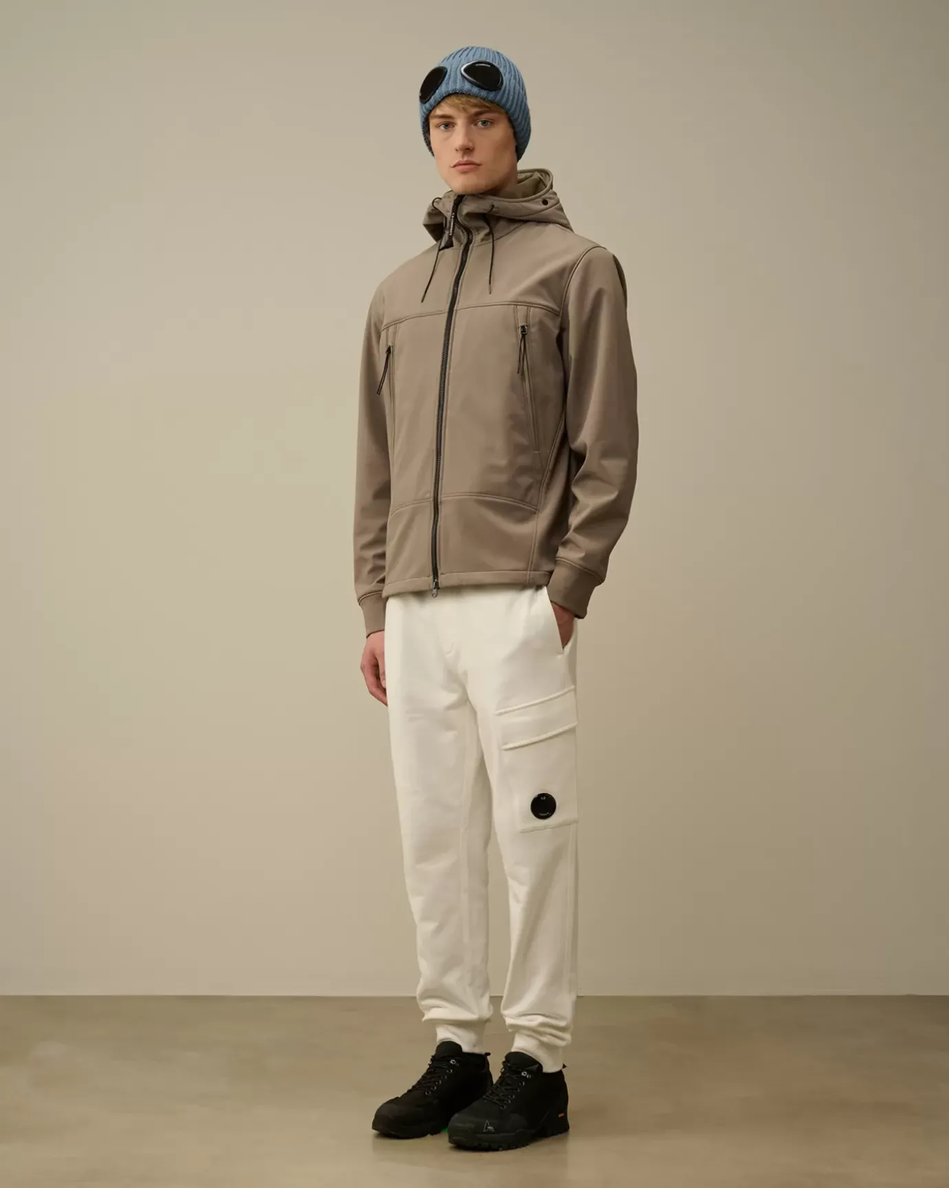 Jacket & Coats<C.P. Company C.P. Shell-R Goggle Jacket Walnut – Beige