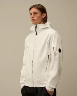 Jacket & Coats<C.P. Company C.P. Shell-R Hooded Jacket Gauze White