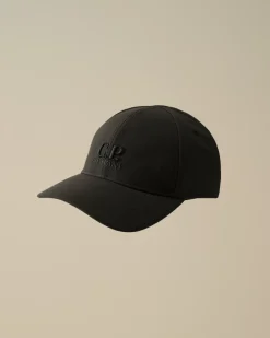 Hats<C.P. Company C.P. Shell-R Logo Cap Black