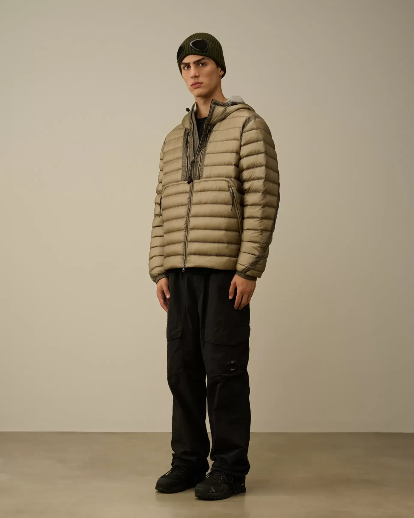 Jacket & Coats<C.P. Company D.D. Shell Goggle Down Jacket Vintage Khaki – Beige