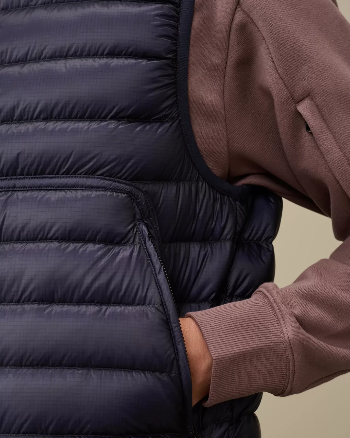 Jacket & Coats<C.P. Company D.D. Shell Goggle Down Vest Estate Blue
