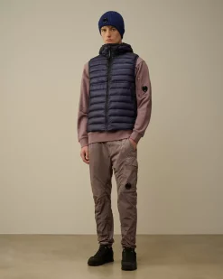 Jacket & Coats<C.P. Company D.D. Shell Goggle Down Vest Estate Blue