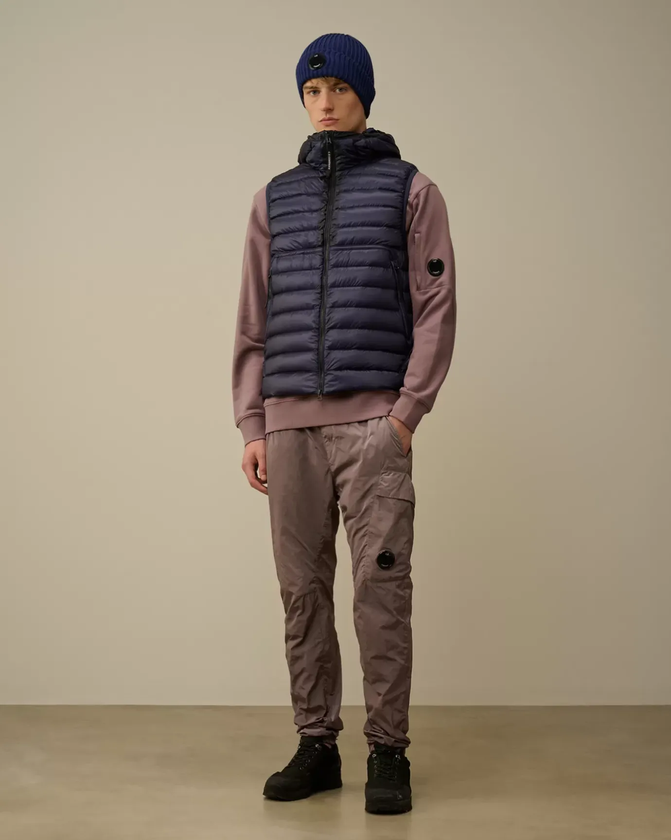 Jacket & Coats<C.P. Company D.D. Shell Goggle Down Vest Estate Blue
