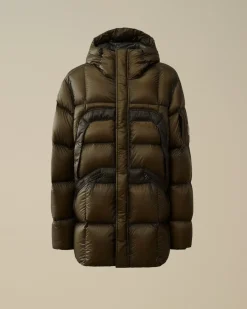 Jacket & Coats<C.P. Company D.D. Shell Hooded Long Down Jacket Grape Leaf – Green