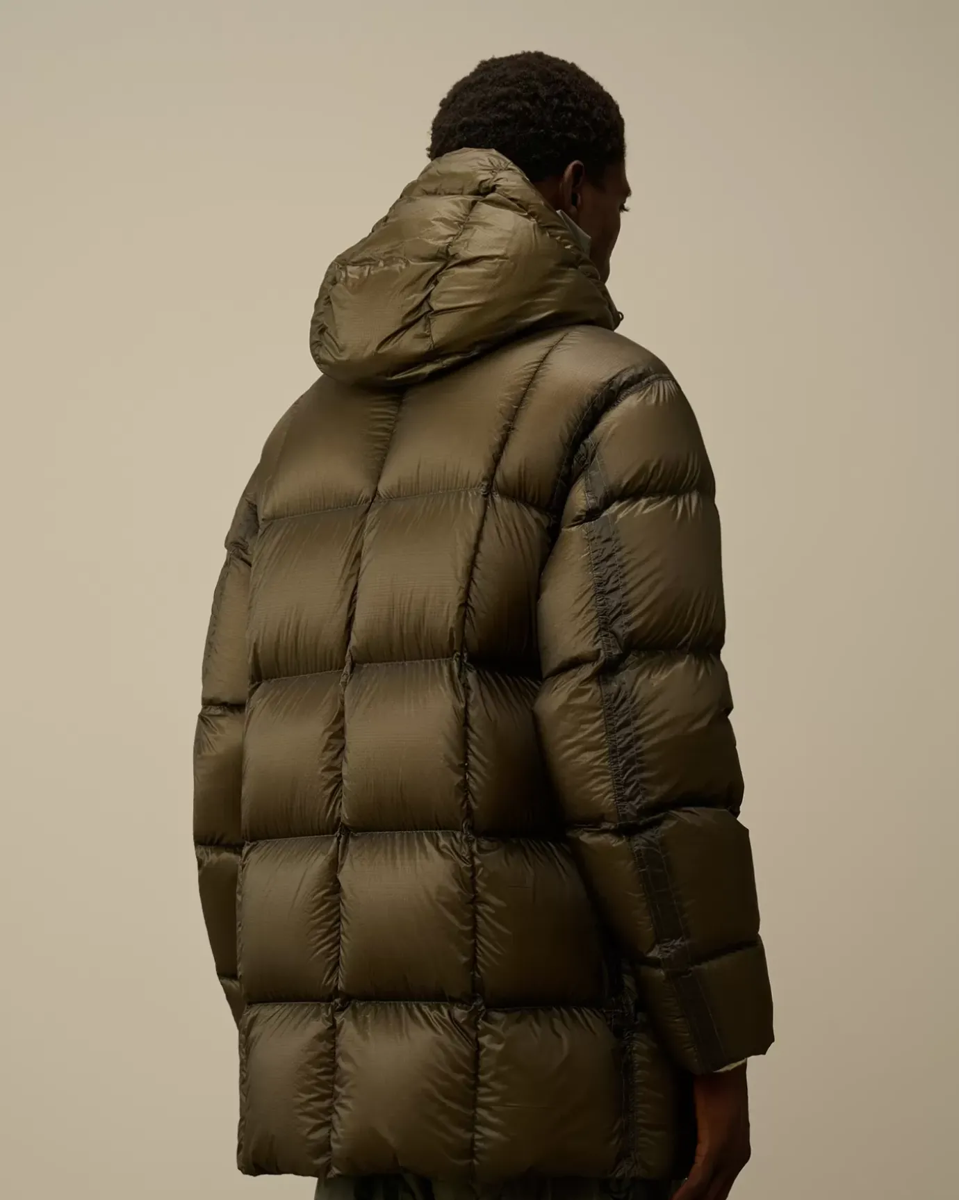 Jacket & Coats<C.P. Company D.D. Shell Hooded Long Down Jacket Grape Leaf – Green