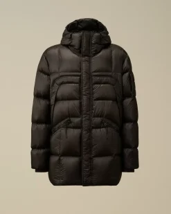 Jacket & Coats<C.P. Company D.D. Shell Hooded Long Down Jacket Black