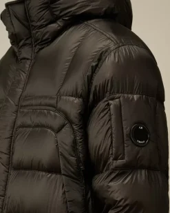 Jacket & Coats<C.P. Company D.D. Shell Hooded Long Down Jacket Black