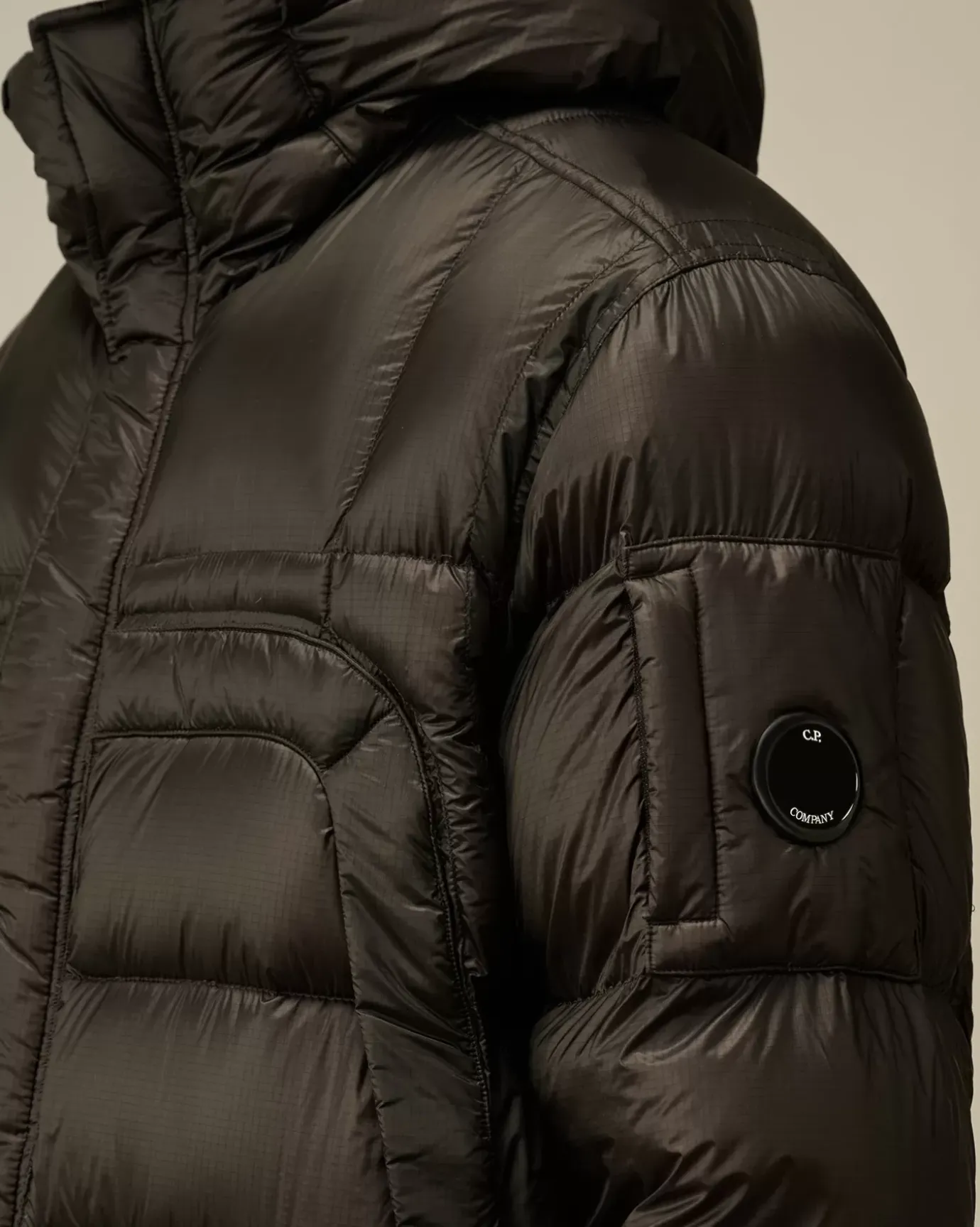 Jacket & Coats<C.P. Company D.D. Shell Hooded Long Down Jacket Black