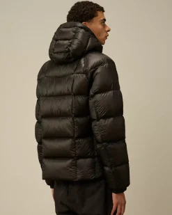 Jacket & Coats<C.P. Company D.D. Shell Hooded Medium Down Jacket Black