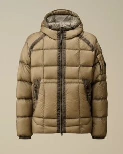 Jacket & Coats<C.P. Company D.D. Shell Hooded Medium Down Jacket Vintage Khaki – Beige